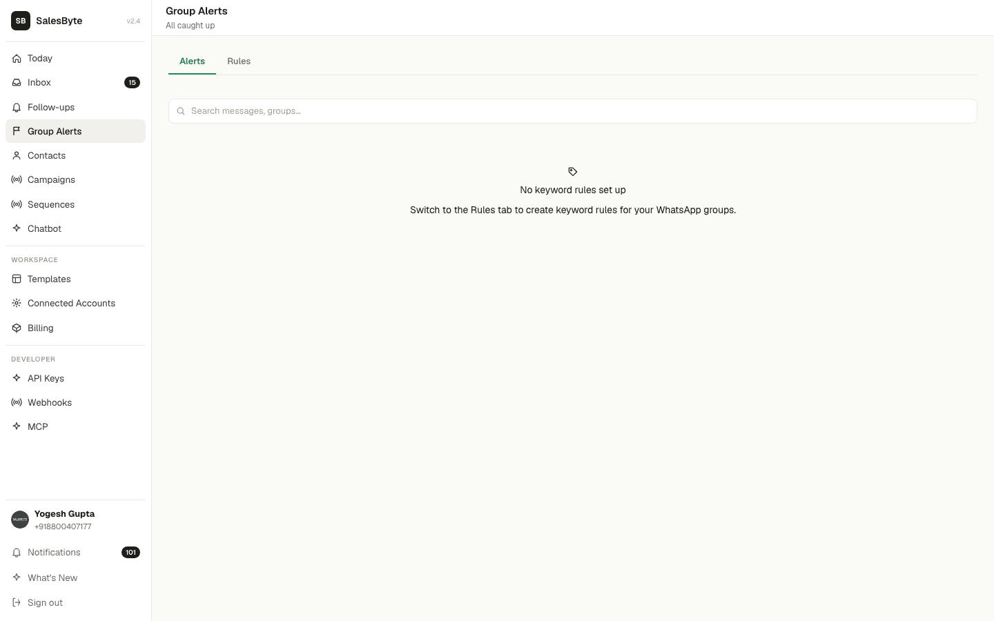 Group Alerts