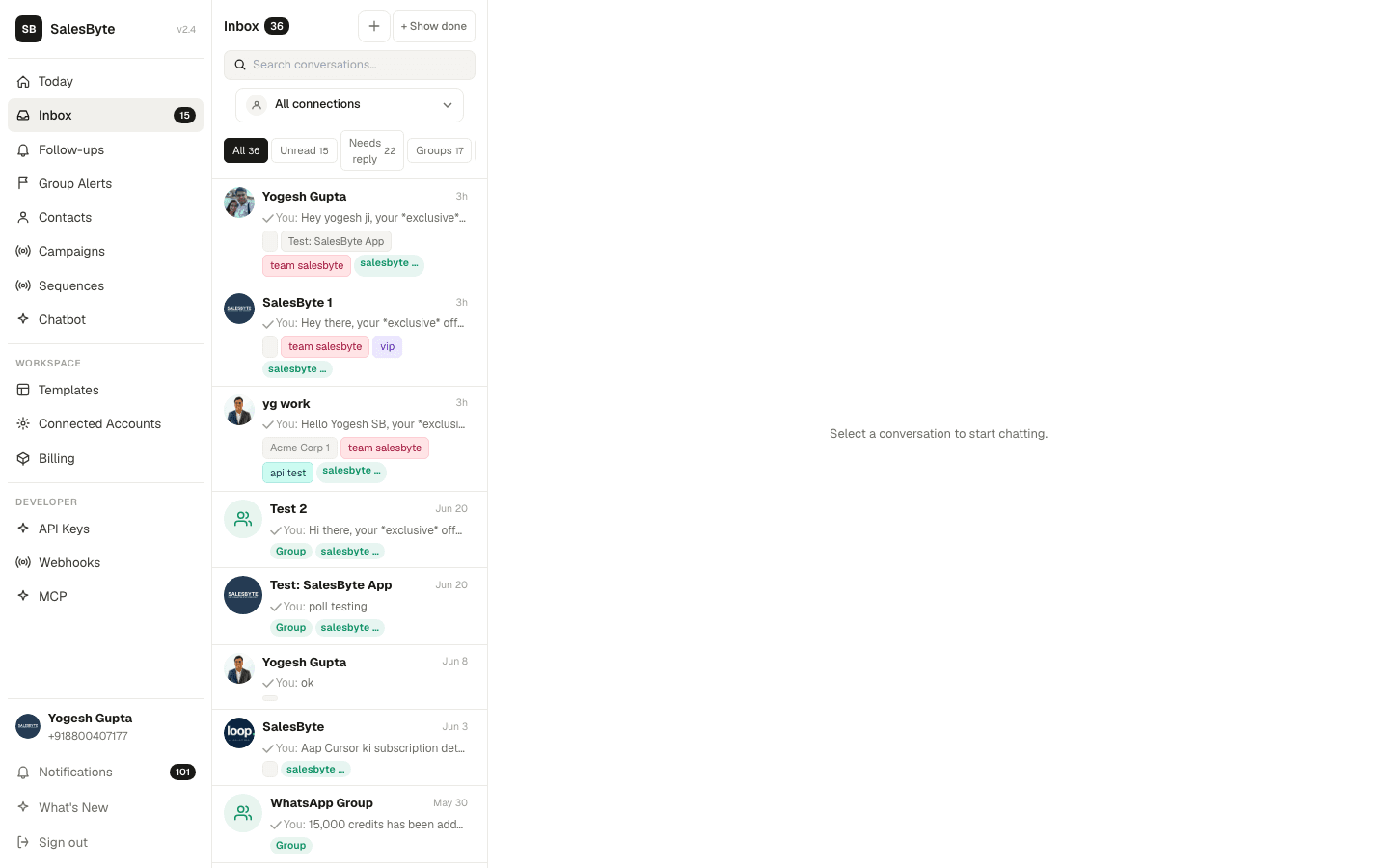 SalesByte Inbox